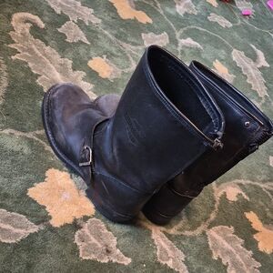 Harley-Davidson Black Leather Engineer Boots